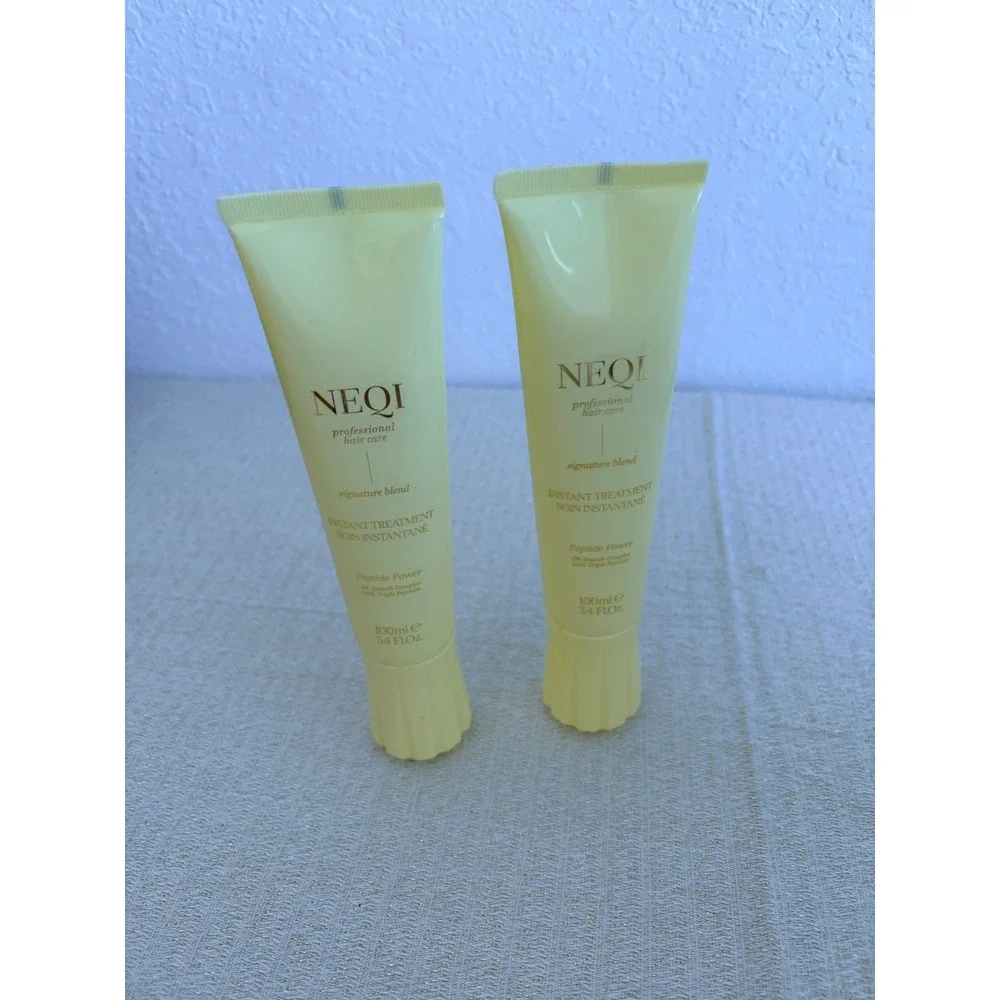 NEQI‎ Instant Treatment Women 2x3.4oz Yellow NEW Peptide Power Hair Care Set